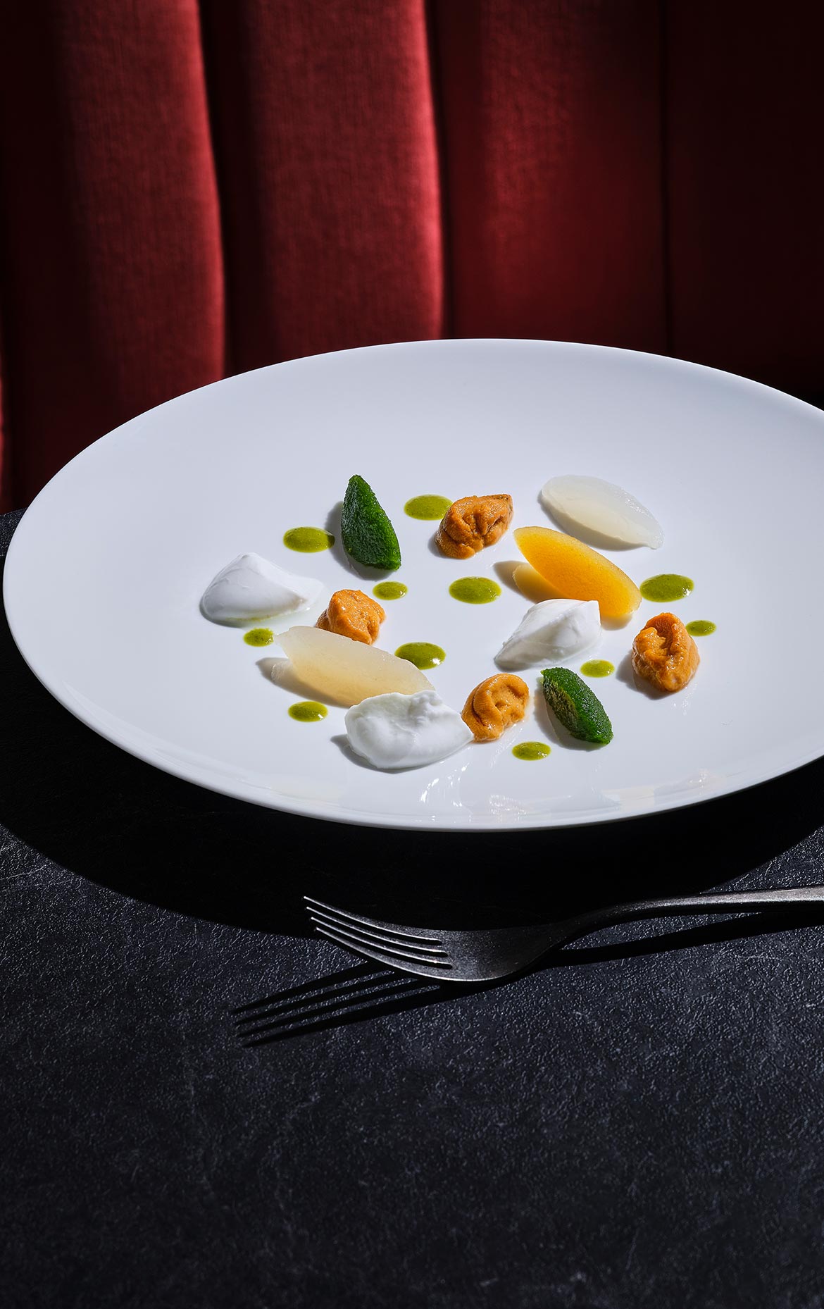 Sea urchin dish at LUMI